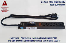 Metered Cryptocurrency Mining PDU - 4x C13 and 2x C19 Outlets  picture