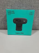 BRAND NEW Logitech c270 HD Built-In-Noise-Reducing Mic Flexible Webcam picture