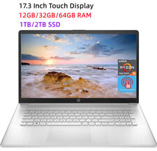 HP 17.3 Inch Touchscreen Laptop AMD Ryzen 5 7530U Processor Up to 64GB RAM 2TB S picture