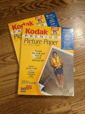 NEW Two Packs Kodak Premium Inkjet Picture Paper HW Satin 8 1/2