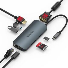 8-in-1 USB C Hub Adapter 65W PD3.0 Charging 4K@30HZ HDMI 1080P@60Hz VGA USB 3.0 picture