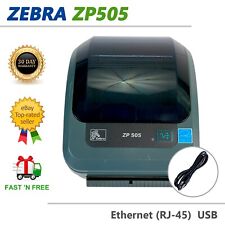 Zebra ZP505 Direct Thermal Portable Barcode Label Printer USB Ethernet TESTED picture