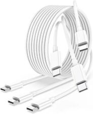 USB C to C Cable, iPhone 15 Charger Cord 10ft 3Pack, 60W Long Type White  picture