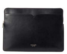 Kate Spade Laptop Sleeve Spencer Case Black Leather Padded Computer Pouch picture