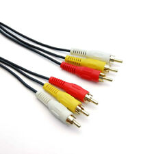 50ft long Triple RCA Audio&Video,a/v AV Yellow/Red/White TV/VCR/DVD/LCD Cable picture