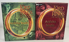 Lot of 2 Lord of the Rings Activity Studio Fellowship of the Ring The Two Towers picture