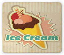 Ambesonne Ice Cream Art Mousepad Rectangle Non-Slip Rubber picture