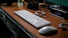 HP Lifestyle White TPC-001K Keyboard & Mouse TPC-001M USB Cord picture