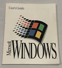 Vintage MS Microsoft Windows Version 3.1 OS User's Instruction Guide Manual Book picture