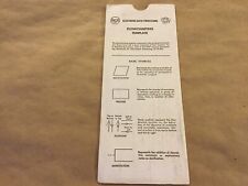 Vintage Rare Empty RCA Electronic Data Processing Flowcharting Template Sleeve picture
