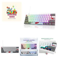RGB Mechanical Keyboard 60 Percent Red Switches, Ultra-Compact Mini Wired Gam... picture