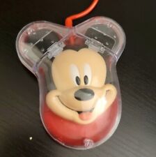 WWL Disney Mickey Mouse Wired Computer Mouse WWL Model 0175 Red VINTAGE picture