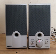 Vintage Quick Shot Multi-Media Stereo Computer Speaker System AC/Battery Powered picture