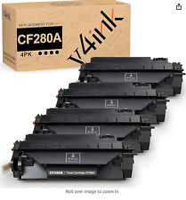 V4INK 4 Pack Replacement Toner Cartridges for CE505A/CF280A/CRG-119 picture