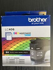 LC406 New Genuine Brother Black Ink Cartridge 12/2025 picture