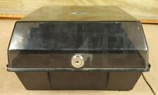 Acco 3.5 Floppy diskette double tray holder storage box lockable no key picture