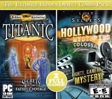 Hidden Mysteries Titanic & Hollywood Mysteries PC CD hidden object picture games picture