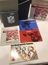 IBM PC Game 1985 NFL Challenge XOR Complete Box, Disks, Manuals, Playbook picture