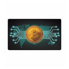 Bit coin Cryptocurrency World style High Definition Desk Mat Mousepad picture