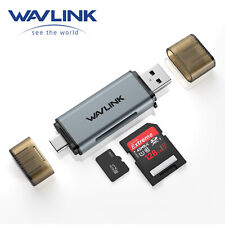 Wavlink Card Reader USB 3.0 Type C to SD Micro SD TF Smart Memory Card Adapter  picture