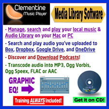 Clementine Music Player-Podcast/Library Organizer- - INCLUDES TRAINING -CD picture