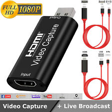 HDMI to USB2.0 Video Capture Card 1080P Recorder Phone Game/Video Live Streaming picture