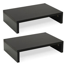 Monitor Stand Riser-2 Pack,Wood 2 Tier Adjustable Dual Monitor Riser for PC  picture