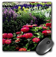 3dRose Pink Zinnias MousePad picture