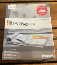 Vintage Microsoft Office Front Page 2003 in Original Sealed Box Rare picture