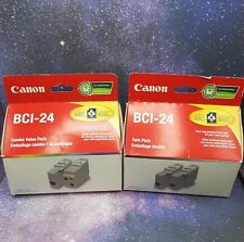 Canon BCI-24 BLACK & Color Ink Cartridge Combo Packs New Sealed Box Genuine  picture