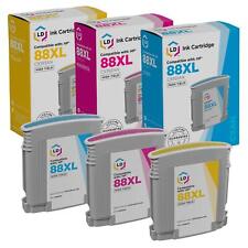 LD Reman Replacements Fits for HP 88XL Set of 3 High Yield Inkjet Cartridges picture