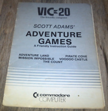 COMMODORE COMPUTER VIC 20 SCOTT ADAMS ADVENTURE GAMES ORIGINAL MANUAL 1982 Rare picture