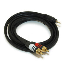 6ft 3.5mm Premium Mini-Stereo TRS Male to 2 RCA Male Audio/Speaker Cable picture