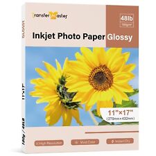 Lot Premium Photo Paper 11x17 Glossy 48lb Inkjet Printer Epson Canon 50-150 Shee picture