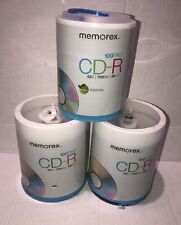 Lot Of 3 New Memorex CD-R 100 Pack 52X 700MB 80 Min - Total 300 picture