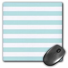 3dRose Mint and White Striped pattern - retro nautical - pastel turquoise teal a picture