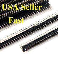 10 Lot 2.54mm pitch 2 x 40 Pin Male Double Row Pin Header Strip Breakable US Shi picture