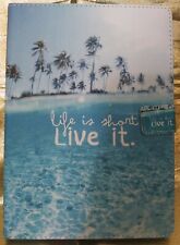  New Ipad 10.2 10.5  Case Ipad 7 & 8  Summer Beach -  life is short LIVE IT. picture