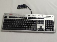 Compaq Wired Keyboard Model 5185 PS2 Silver And Black Excellent Condition  picture