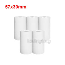 5-10 Rolls 57mm x 30mm Thermal Paper For PeriPage Photo A6 Mini Printer Paper picture