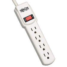 TRIPP LITE TLP404 Surge Protector Strip,4 Outlet,Gry 4HHG4 picture