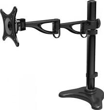 Rocelco Double Articulated Desk Monitor Mount Arm, Fits 24