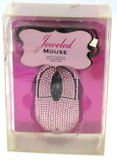 Pink Jeweled Mouse PC Bedazzled Wired Tri-Coastal Design picture