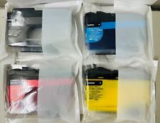 New Genuine Brother LC406 LC406XL Black Color 4PK Starter Ink Cartridges Bag picture