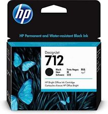 HP 712 80-ml Black DesignJet Ink Cartridge, 3ED71A EX 12-2025 picture