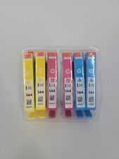 (6) Genuine HP 564 Ink Cartridges - 2 Cyan, 2 Magenta & 2 Yellow - New No Box picture