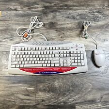 Compaq Presario Keyboard SK-2700 Mechanical Clicky & Mouse M-S34 Wired 6 Pin picture