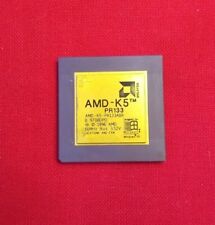 AMD AMD-5 PR133 K5 AMD-K5-PR133ABR Gold Top Windows 95 ✅ Very Very Rare Vintage picture