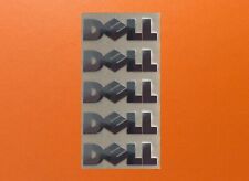 5 pcs Dell Skylake Silver Chrome Color Sticker Logo Decal Badge 22mm x 5mm  picture