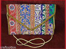 embroidered silk purse ipad shoulder bag of antique recycled indian dresses  picture